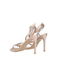 Pink Satin Stiletto Heels Sandals