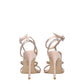 Pink Satin Stiletto Heels Sandals