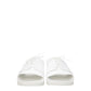 White Cotton Slippers Sandals