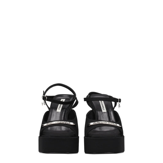 Black Fabric Platforms