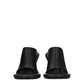 Black Leather Stiletto Heels Sandals
