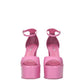 Pink Leather Platforms