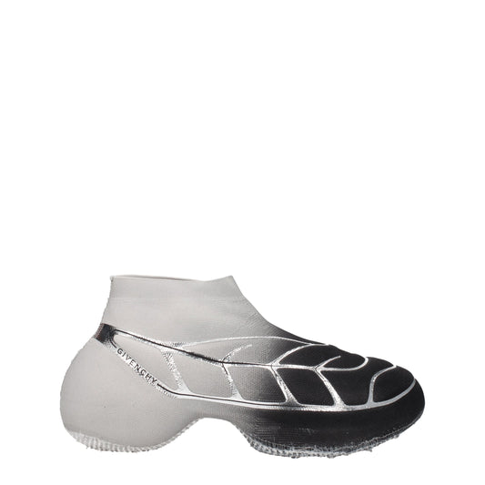 Black Fabric Athletic Sneakers