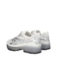 White Fabric Athletic Sneakers