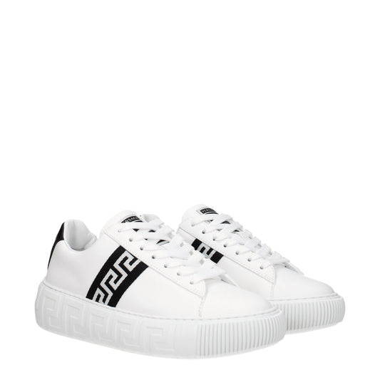 White Leather Low Tops