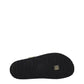 Black Fabric Slippers Sandals