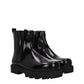 Black Leather Ankle Boots