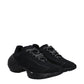 Black Fabric Athletic Sneakers