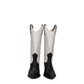Beige Leather Boots