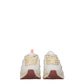 Beige Fabric Athletic Sneakers
