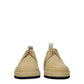 Beige Leather Oxfords And Derbies