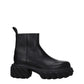 Black Leather Ankle Boots