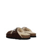 Brown Leather Slippers Sandals