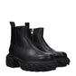Black Leather Ankle Boots