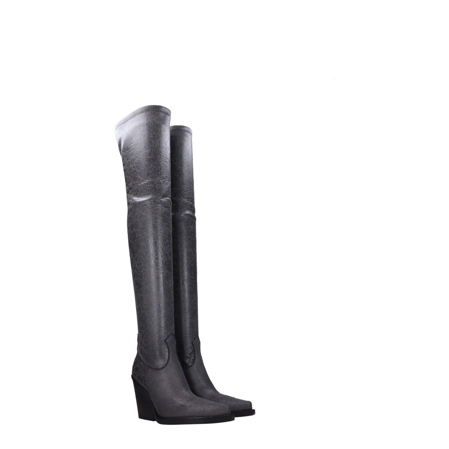 Black Leather Over The Knee