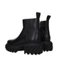 Black Leather Ankle Boots