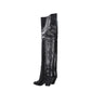Black Leather Over The Knee