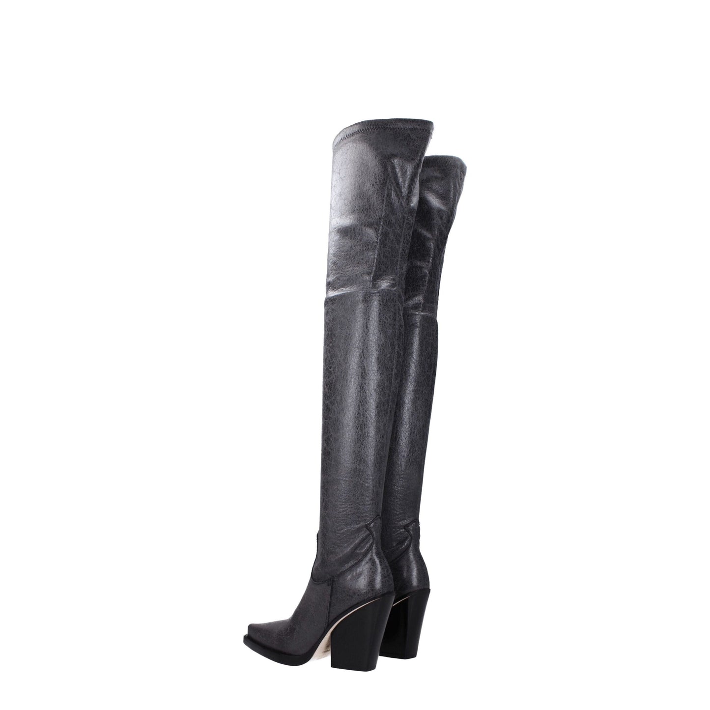 Black Leather Over The Knee