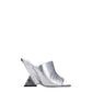 Gray Leather Platforms