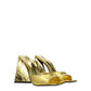 Gold Leather Platforms