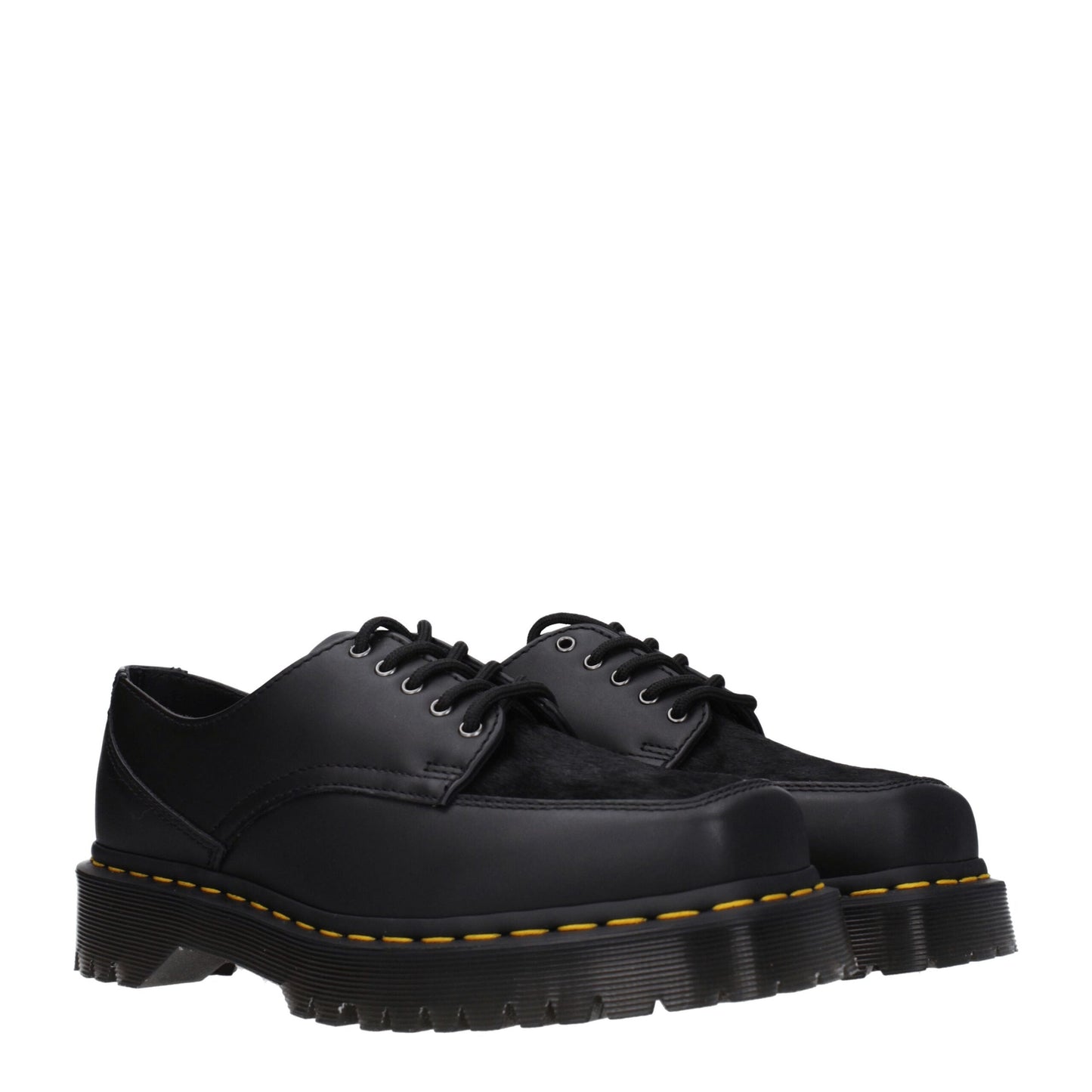 Black Leather Oxfords And Derbies