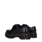 Black Leather Oxfords And Derbies