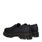 Black Leather Slip-On Loafers