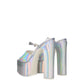 Gray Leather Platforms