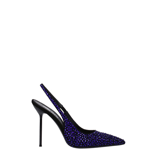 Black Leather High Heel Pumps
