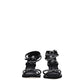 Black Leather Stiletto Heels Sandals