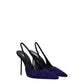 Black Leather High Heel Pumps