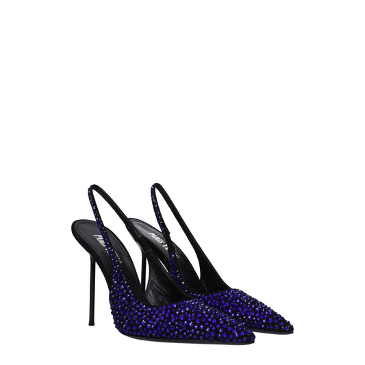 Black Leather High Heel Pumps