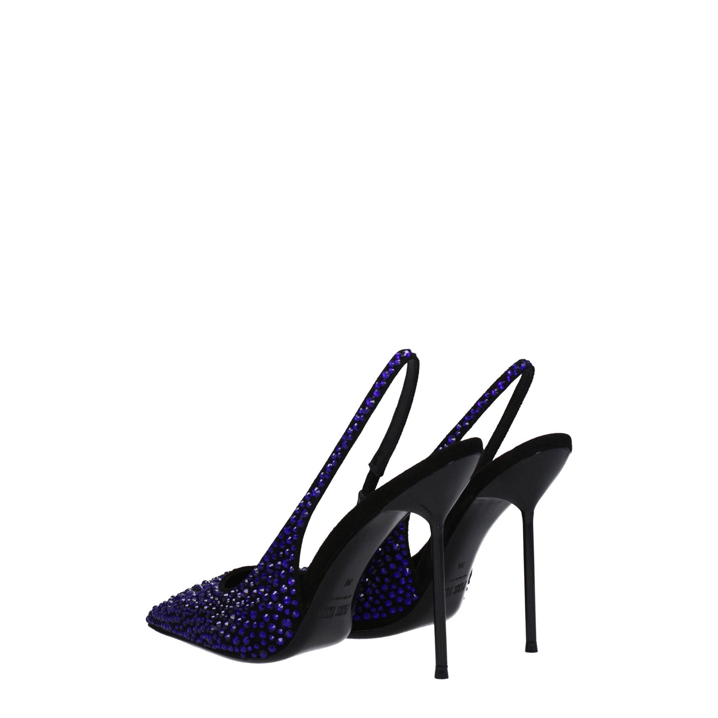 Black Leather High Heel Pumps