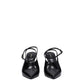 Black Leather High Heel Pumps