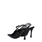 Black Leather High Heel Pumps