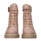 Beige Leather Ankle Boots