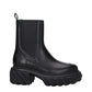 Black Leather Ankle Boots