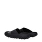 Black Cotton Slippers Sandals
