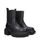 Black Leather Ankle Boots