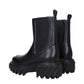 Black Leather Ankle Boots