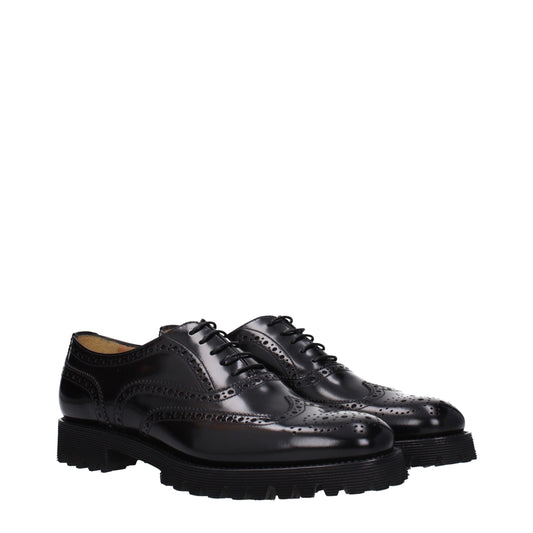 Black Leather Oxfords And Derbies