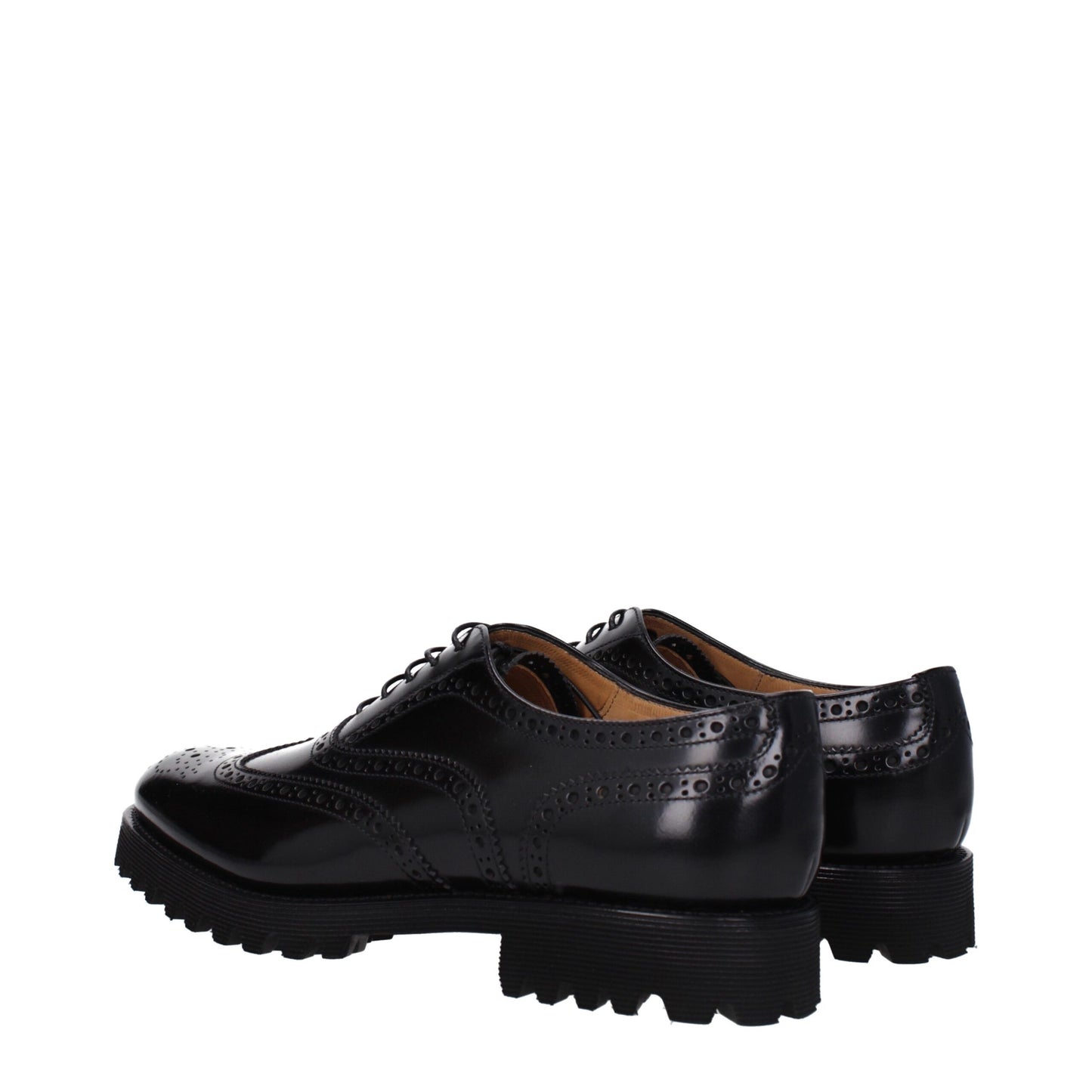Black Leather Oxfords And Derbies