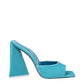 Light Blue Velvet Platforms