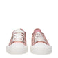 Pink Fabric Low Tops