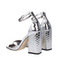 Gray Leather Platforms