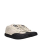 Beige Fabric Chunky Sneakers