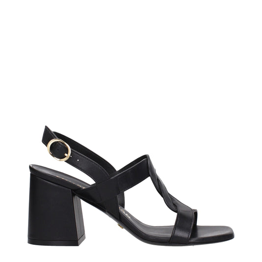 Black Leather Platforms