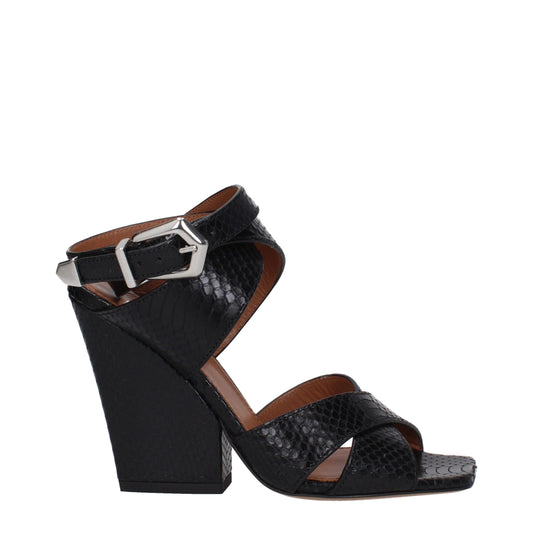 Black Leather Platforms