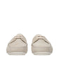 Gray Leather Slip-On Loafers