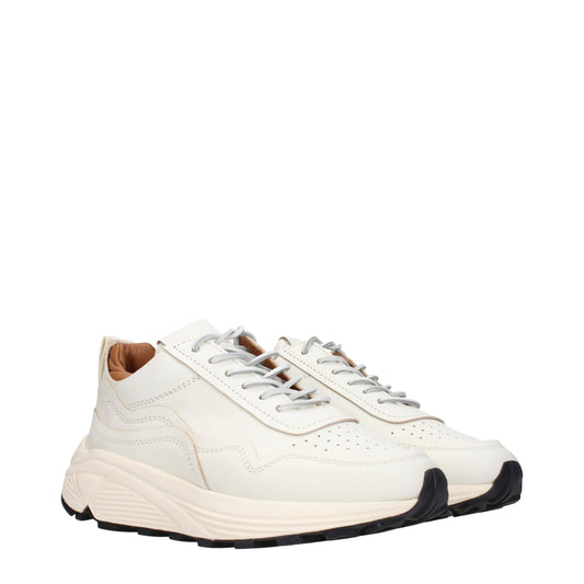 White Leather Low Tops